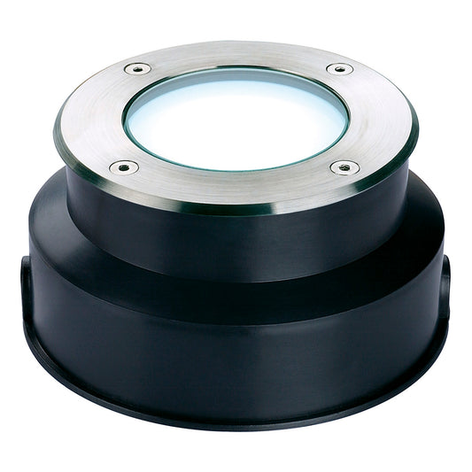 SLV DASAR 115 LED Bodeneinbau-strahler, Edelstahl 316, 3.8W,weiss, IP67