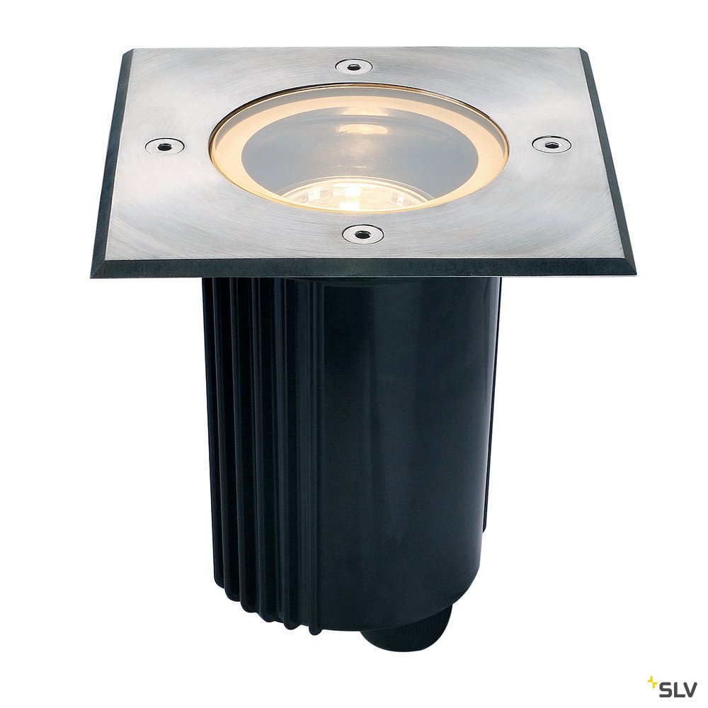 SLV Bodeneinbaustrahler DASAR115 GU10 eckig 316 35W IP67