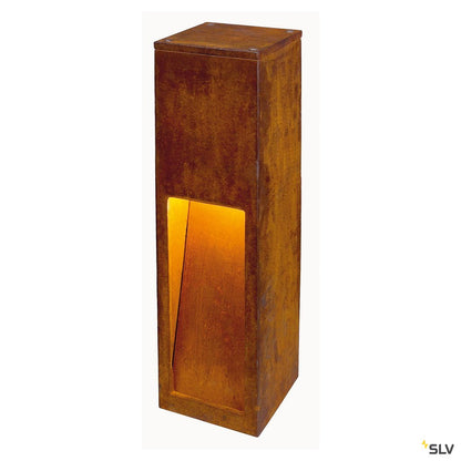 SLV LED-Pollerleuchte LB24 RUSTY SLOT 50 eisen rost E27 11W IP44