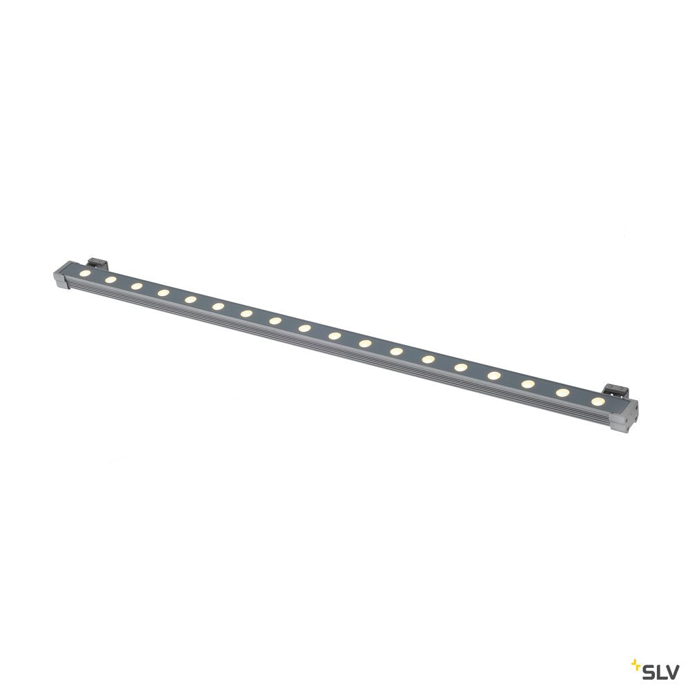 SLV GALEN LED PROFIL 100cm, silbergrau, 18x1W, warmweiss, IP65