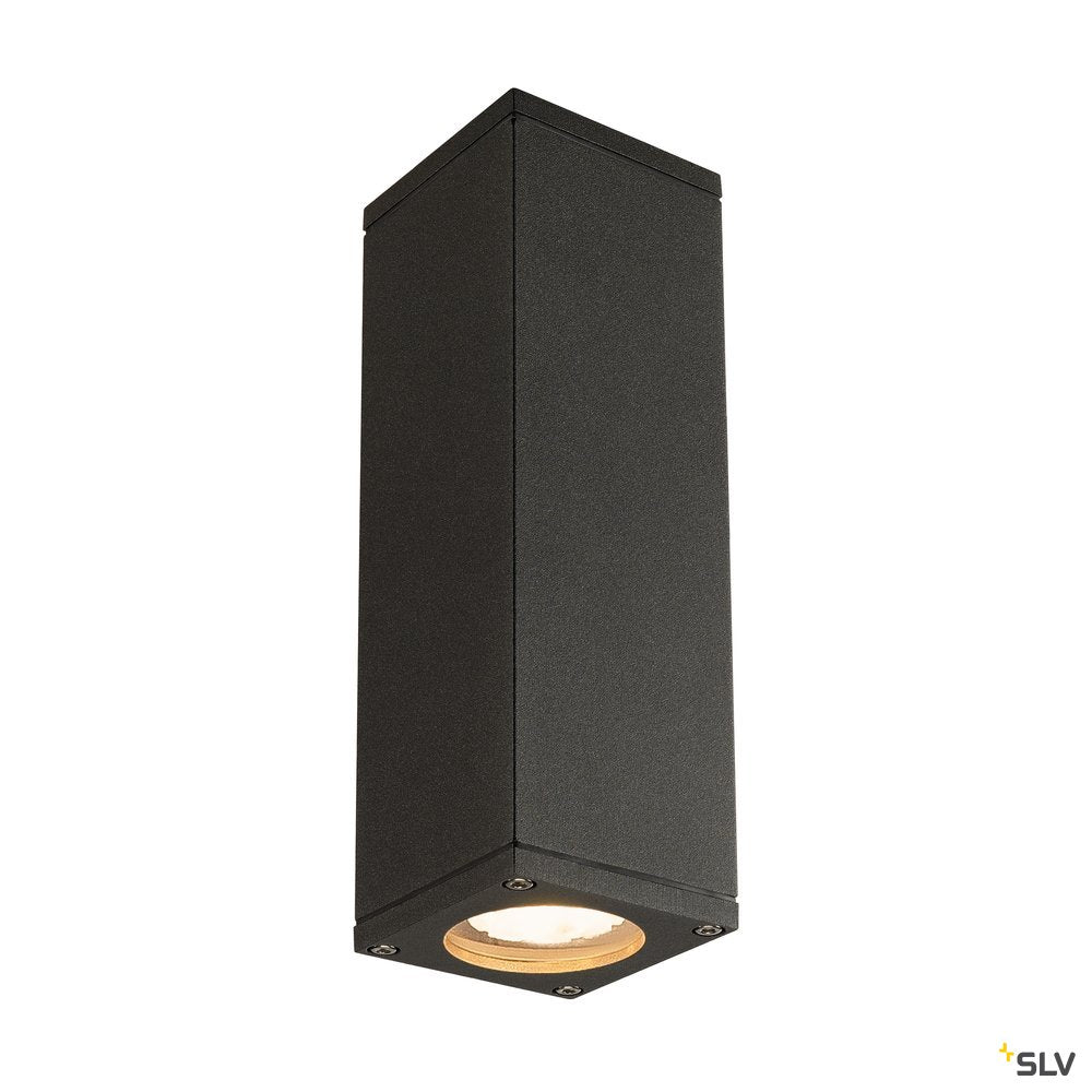 SLV Wandleuchte THEO UP-DOWN OUT eckig ant GU10 2x35W