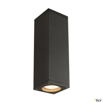 SLV Wandleuchte THEO UP-DOWN OUT eckig ant GU10 2x35W