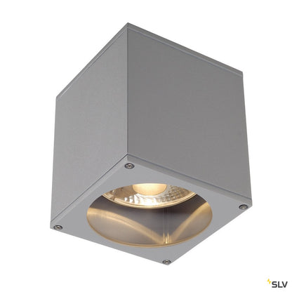 SLV BIG THEO CEILING OUT Deckenleuchte, eckig, silbergrau, ES111, max. 75W