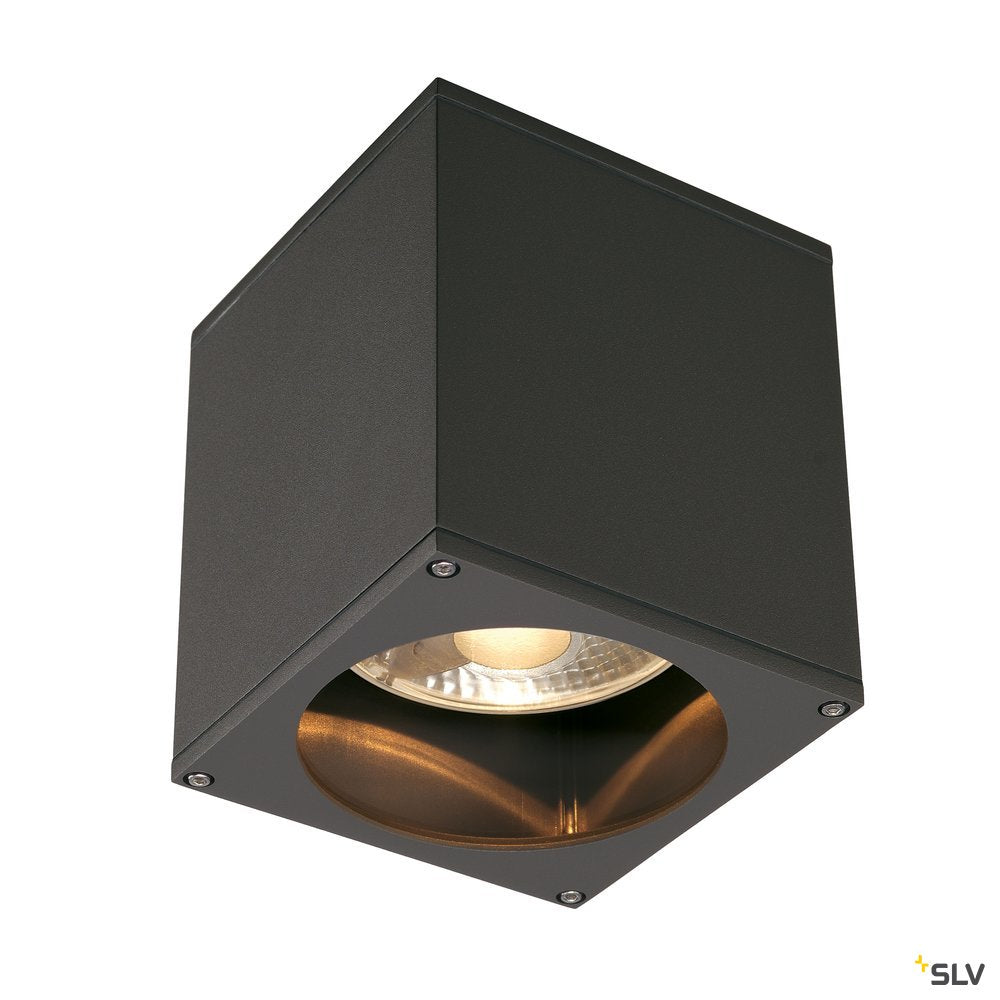 SLV BIG THEO CEILING OUT Decken- leuchte, eckig, anthrazit, ES111, max. 75W
