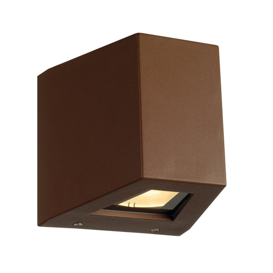 SLV OUT BEAM LED Wandleuchte, Beam up/Flood down, rostfarben