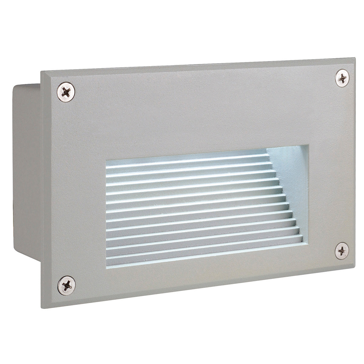 SLV BRICK LED DOWNUNDER Wandleuchte, rechteckig, silbergrau, weisse LED