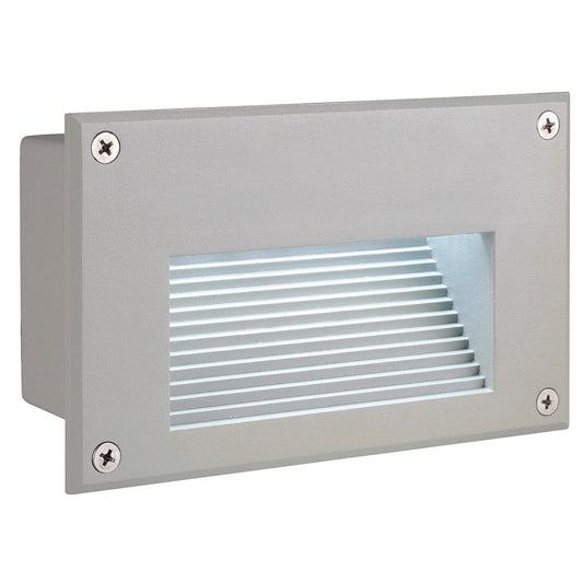 SLV BRICK LED DOWNUNDER Wandleuchte, rechteckig, silbergrau, weisse LED