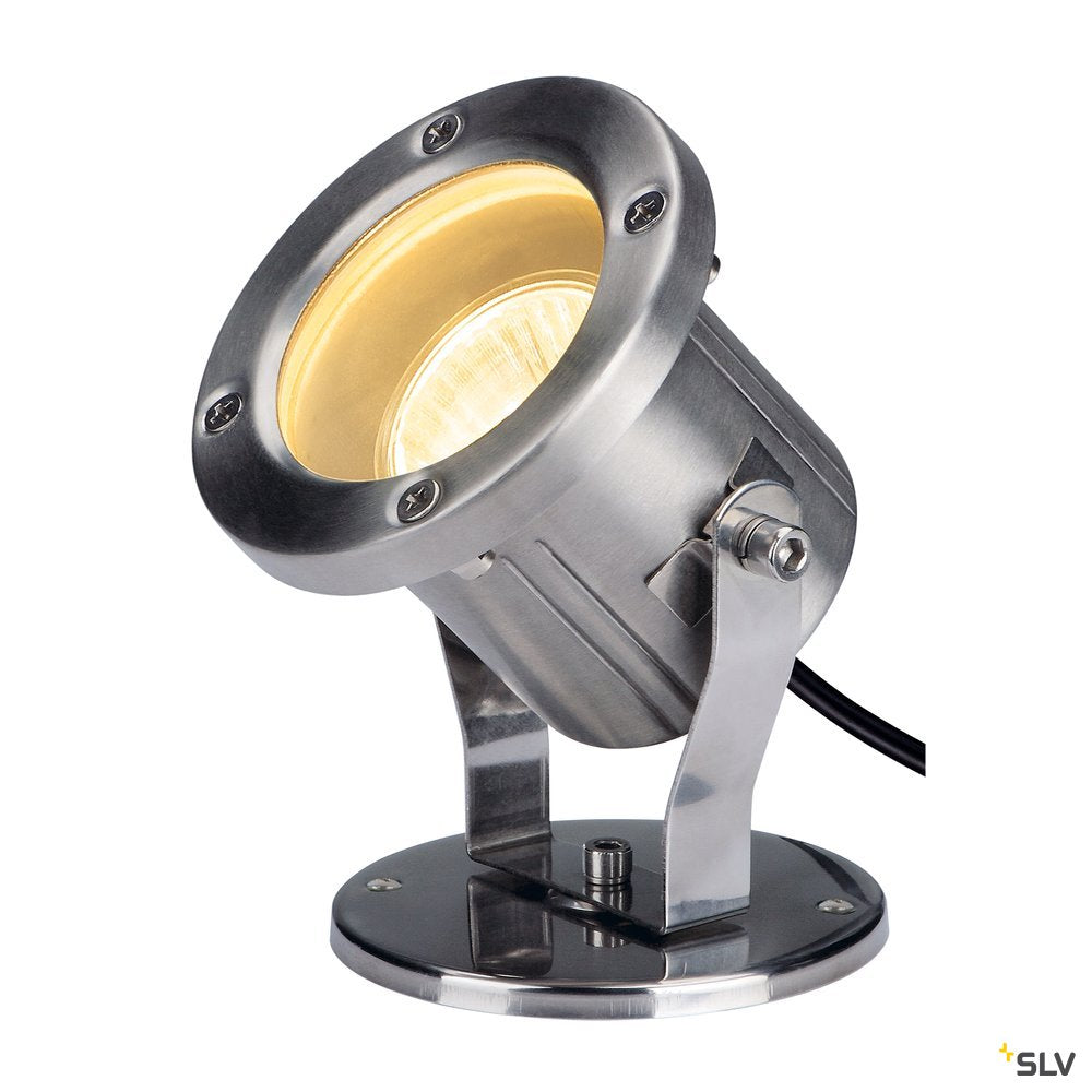 SLV NAUTILUS, Outdoor Strahler, QPAR51, edelstahl, max. 35W, inkl. 1,5mKabel