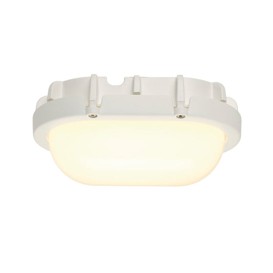 SLV TERANG Wand-und Deckenleuchte, oval, weiss, 8W LED, 3000K