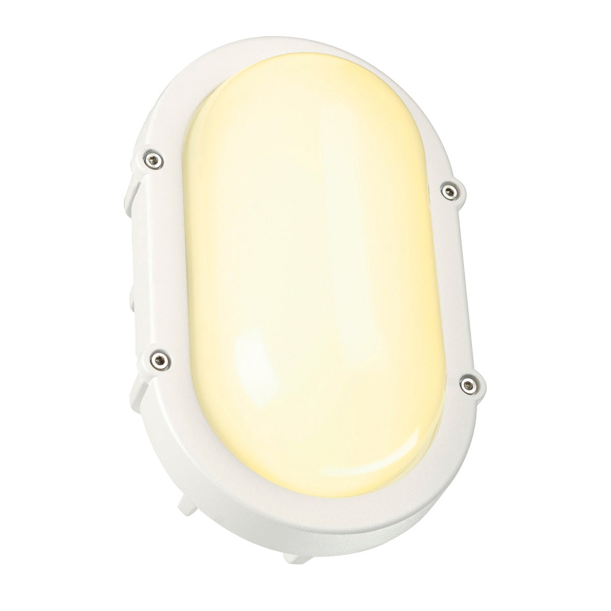 SLV TERANG Wand-und Deckenleuchte, oval, weiss, 8W LED, 3000K