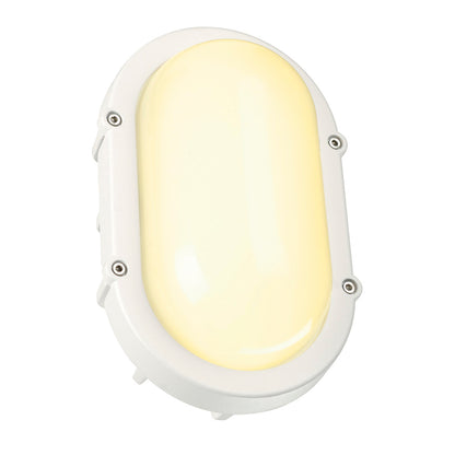 SLV TERANG Wand-und Deckenleuchte, oval, weiss, 8W LED, 3000K