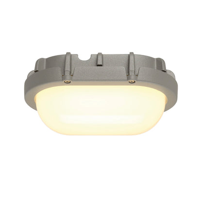 SLV TERANG Wand-und Deckenleuchte, oval, silber, 8W LED, 3000K