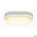 SLV TERANG 2 Wand- und Decken- leuchte, oval, weiss, 3000K, IP44
