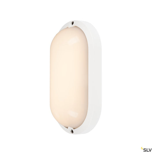 SLV TERANG 2 XL SENSOR, Wand- und Deckenleuchte, oval, weiss, 3000K, IP44