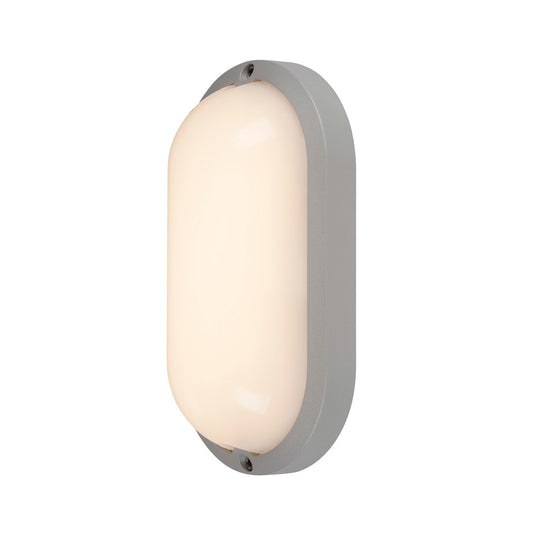 SLV TERANG 2 XL SENSOR, Wand- und Deckenleuchte, oval, silber- grau, 3000K, IP44