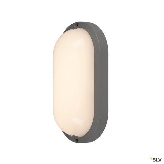 SLV TERANG 2 XL SENSOR, Wand- und Deckenleuchte, oval, anthrazit, 3000K, IP44