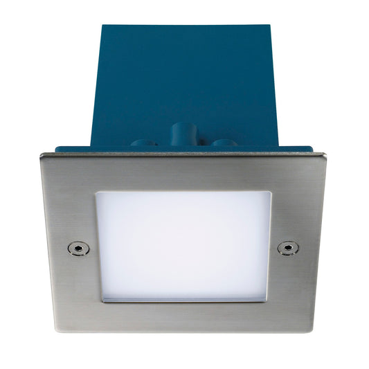 SLV FRAME OUTDOOR 16 LED Wand-einbauleuchte, quadratisch,Edelstahl, weiss