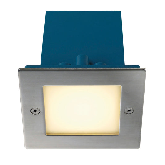 SLV FRAME OUTDOOR 16 LED Wand- einbauleuchte, quadratisch, Edelstahl, warmweiss
