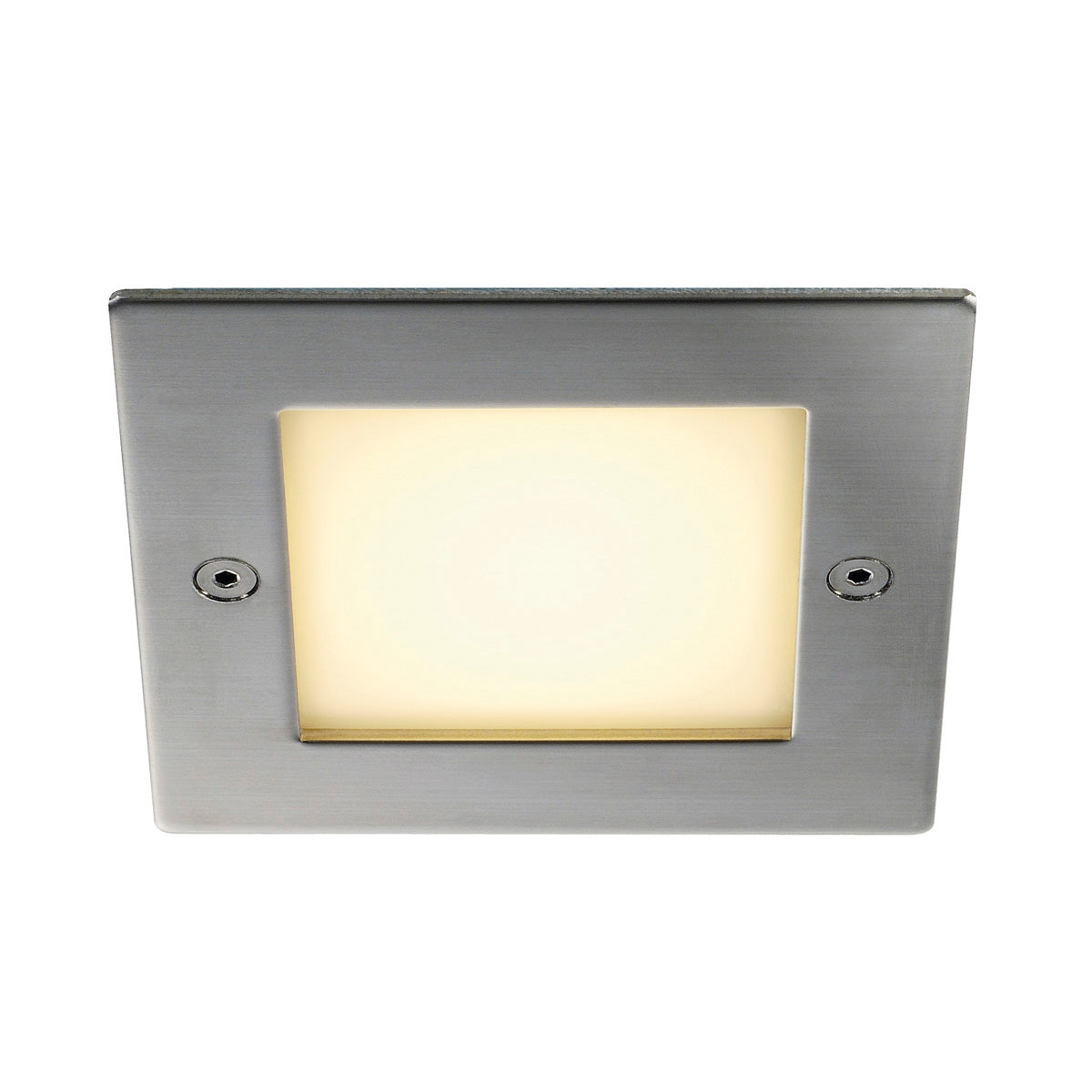 SLV FRAME OUTDOOR 16 LED Wand- einbauleuchte, quadratisch, Edelstahl, warmweiss