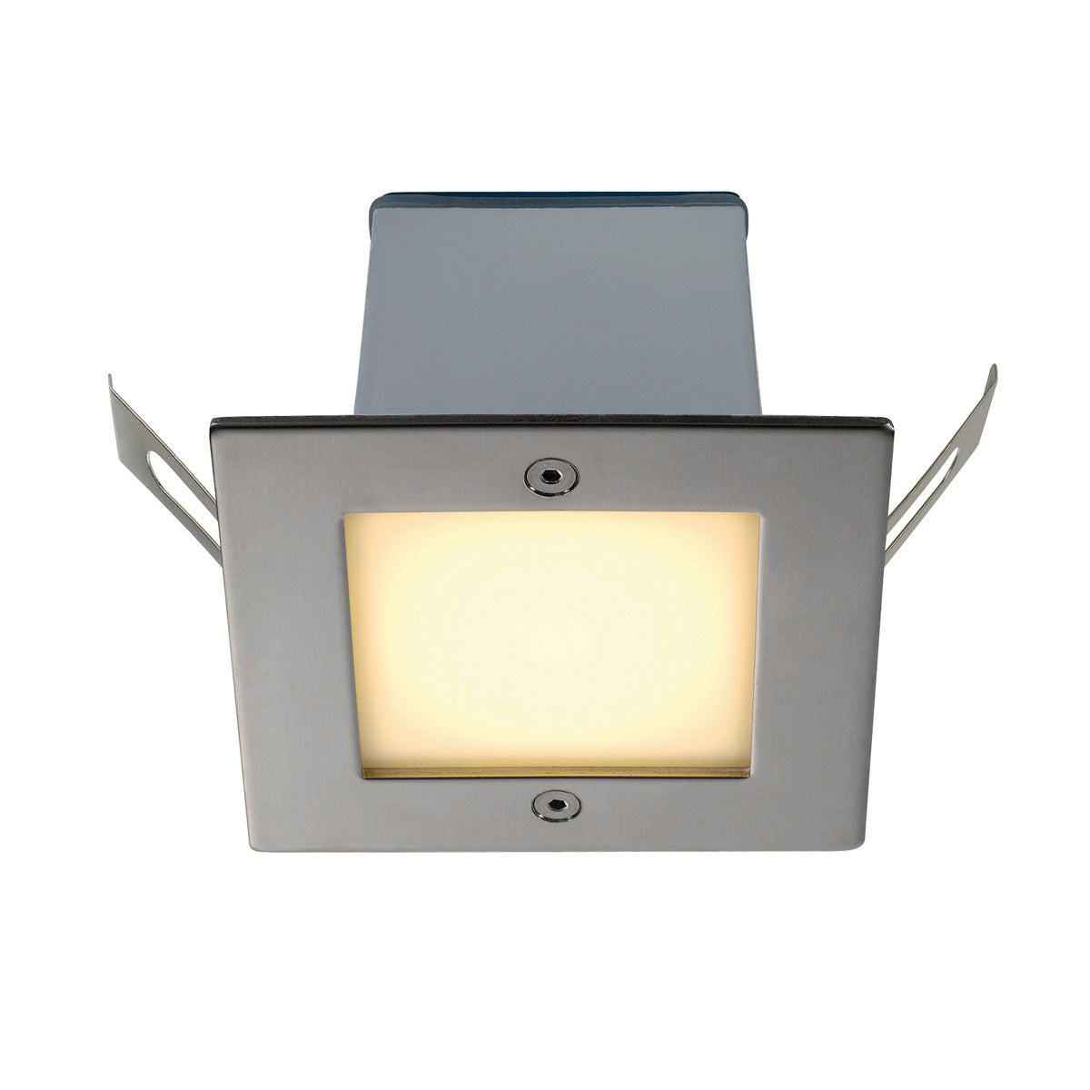 SLV FRAME OUTDOOR 16 LED Wand- einbauleuchte, quadratisch, Edelstahl, warmweiss