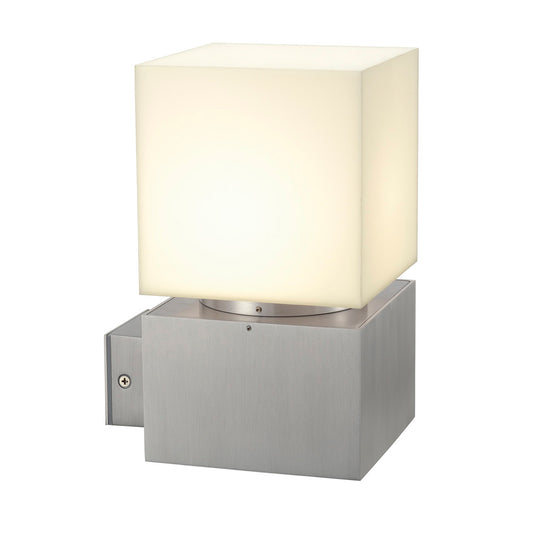 SLV SQUARE WL Wandleuchte, eckig, alu brushed / lackiert, E27 ESL, max. 20W