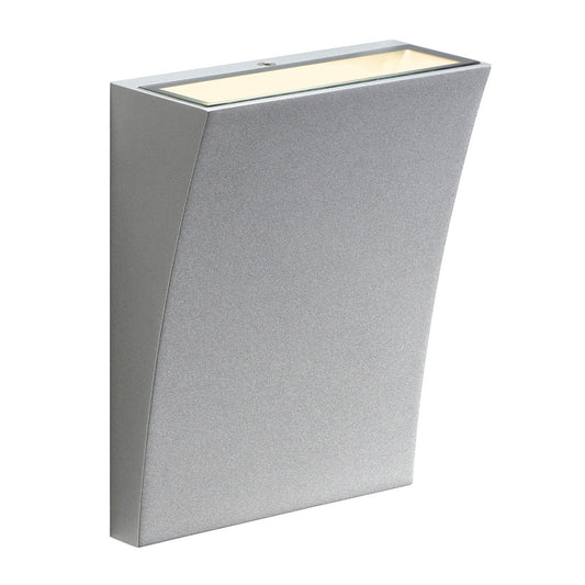 SLV DELWA WIDE Wandleuchte, silbergrau, 8,5W LED, 3000K, IP44