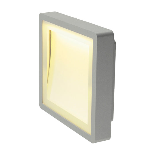 SLV INDIGLA Downunder Wandleuchte, silbergrau, 36 SMD LED, 6W, 3000K, IP54