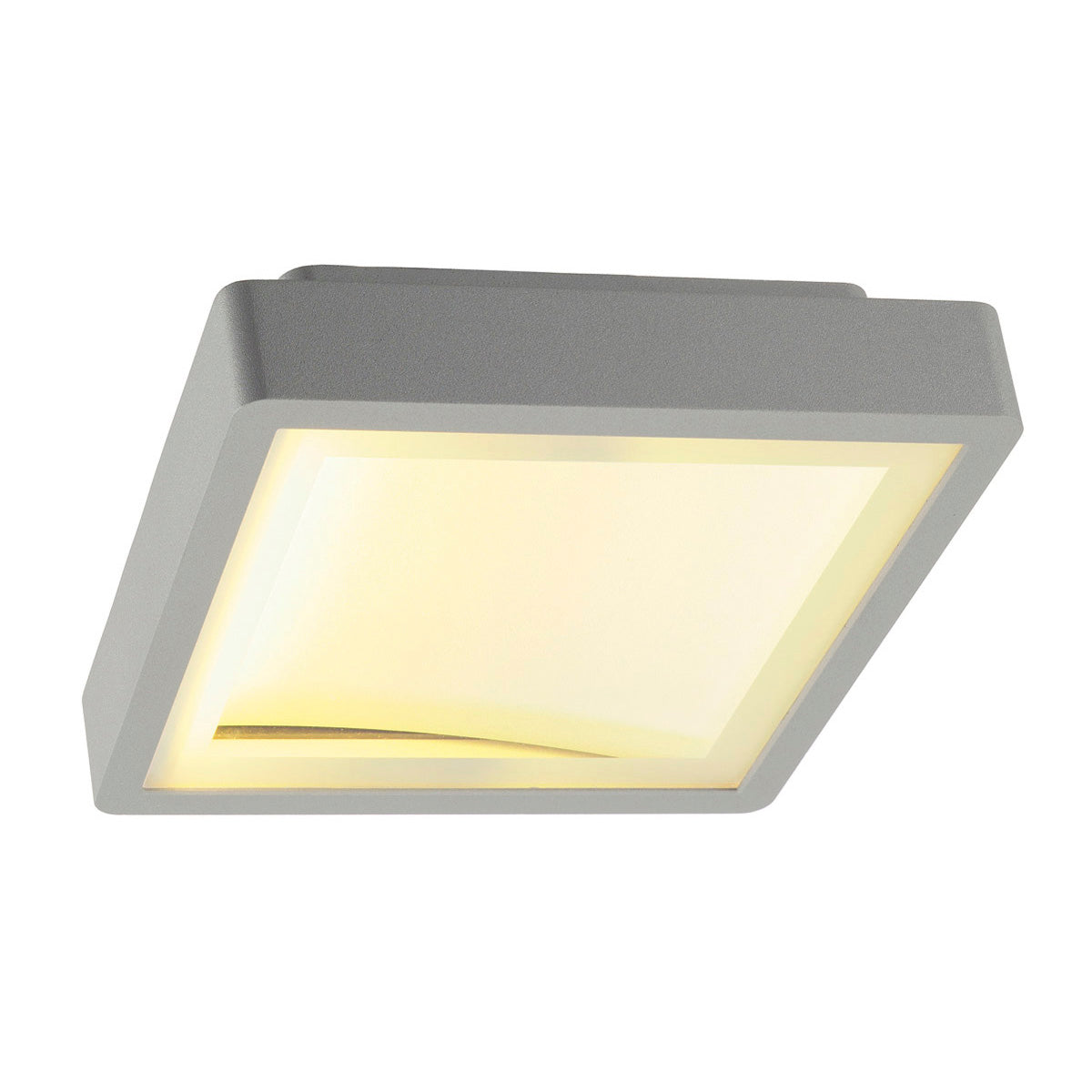 SLV INDIGLA Downunder Wandleuchte, silbergrau, 36 SMD LED, 6W, 3000K, IP54