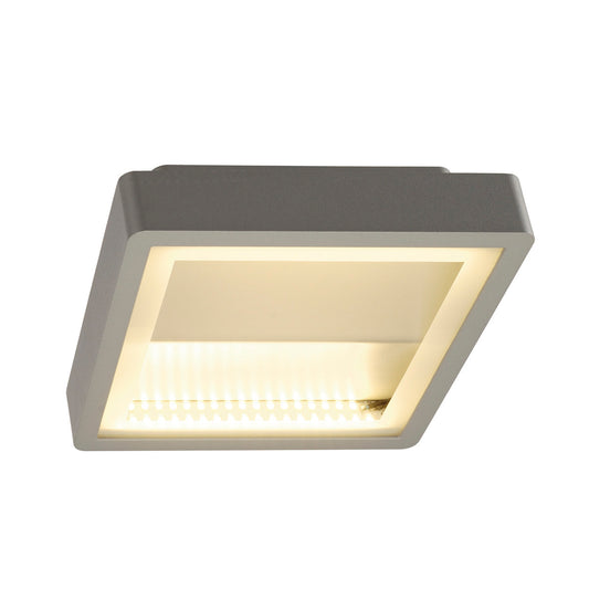 SLV INDIGLA WING Deckenleuchte, silbergrau, 2x36 SMD LED, 15W, 3000K, IP54