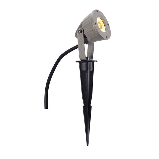 SLV NAUTILUS SPIKE LED KOMPAKT, silbergrau, 230V, 3000K