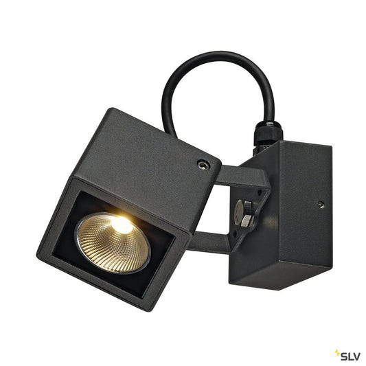 SLV NAUTILUS SQUARE LED Wand- leuchte, eckig, anthrazit, 6W, 3000K