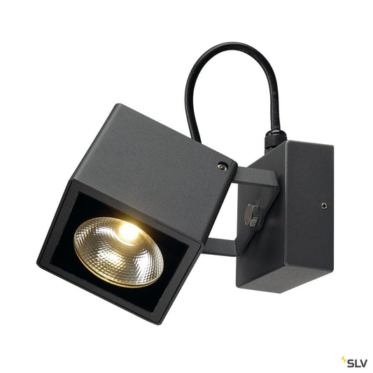 SLV BIG NAUTILUS SQUARE LED Wand- leuchte, eckig, anthrazit