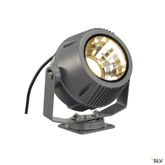 SLV FLAC BEAM LED Strahler, steingrau, mit Philips DLM ES Modul 2000lm, 3000K