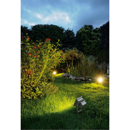 SLV LED OUTDOOR BEAM, silbergrau, 10W, warmweiss, 100°, IP65