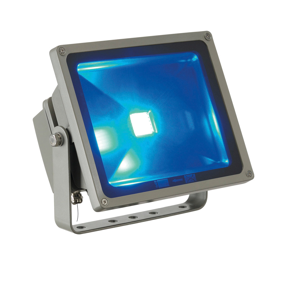 SLV FLOODI (RF) Strahler, silber- grau, RGB LED