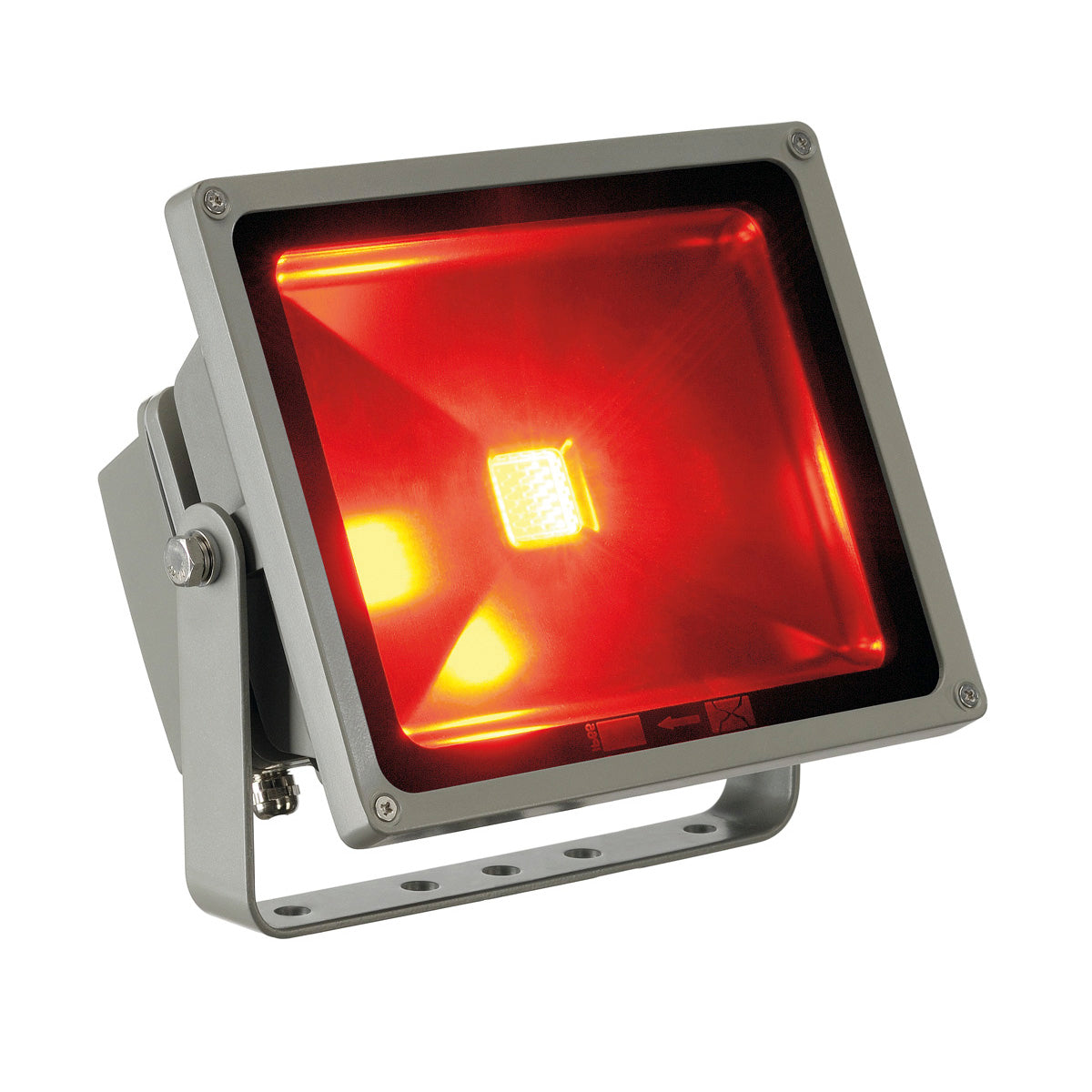 SLV FLOODI (RF) Strahler, silber- grau, RGB LED
