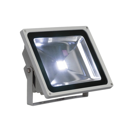 SLV LED OUTDOOR BEAM, silbergrau, 50W, weiss, 100°, IP65