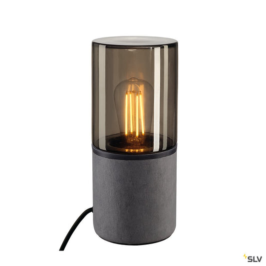 SLV LISENNE-O Tischleuchte, rund, E27, max. 23W, m. Schalter u. Zul. m. Stecker