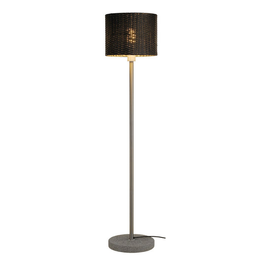 SLV ADEGAN MANILA SL Stehleuchte, PE Rattan anthrazit + SST 304 + Granit G654, E27, max. 24W