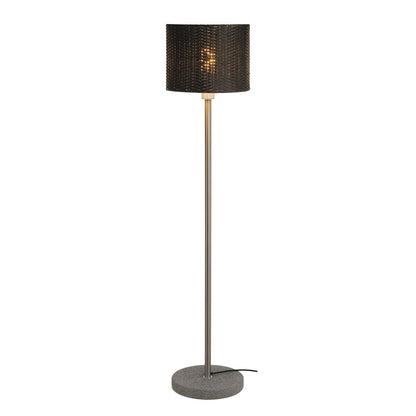 SLV ADEGAN MANILA SL Stehleuchte, PE Rattan anthrazit + SST 304 + Granit G654, E27, max. 24W