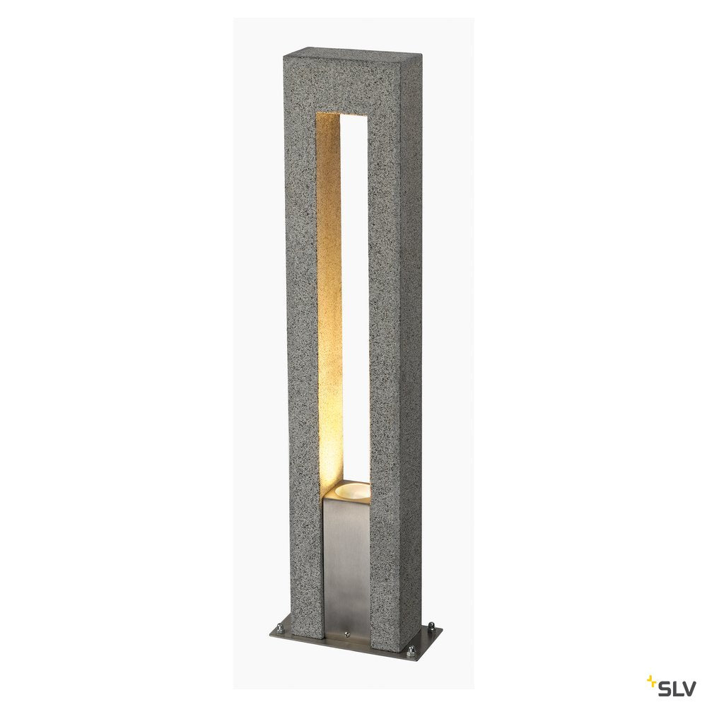 SLV ARROCK ARC GU10, Stehleuchte, Granit, salt & pepper, GU10, max. 35W
