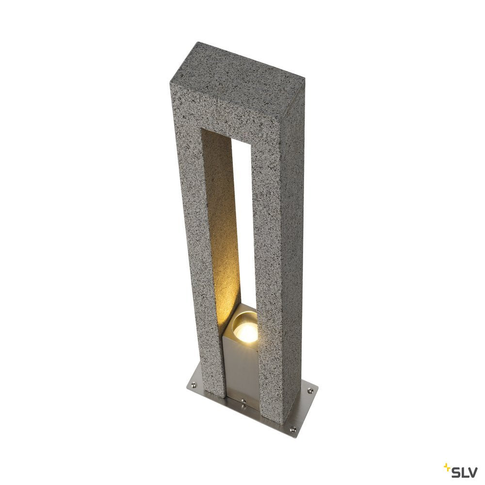 SLV ARROCK ARC GU10, Stehleuchte, Granit, salt & pepper, GU10, max. 35W