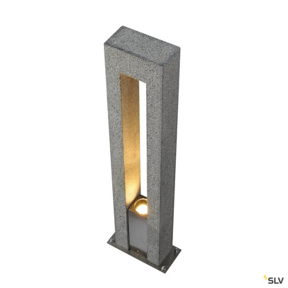 SLV ARROCK ARC GU10, Stehleuchte, Granit, salt & pepper, GU10, max. 35W
