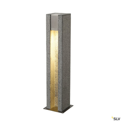 SLV ARROCK SLOT GU10 Stehleuchte, eckig, Granit, salt & pepper, max. 4W LED