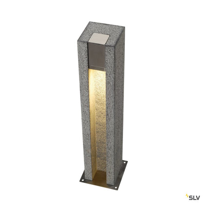 SLV ARROCK SLOT GU10 Stehleuchte, eckig, Granit, salt & pepper, max. 4W LED
