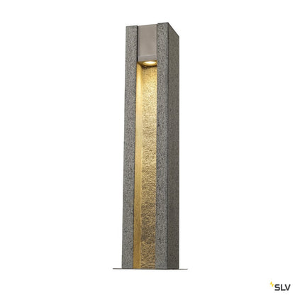 SLV ARROCK SLOT GU10 Stehleuchte, eckig, Granit, salt & pepper, max. 4W LED
