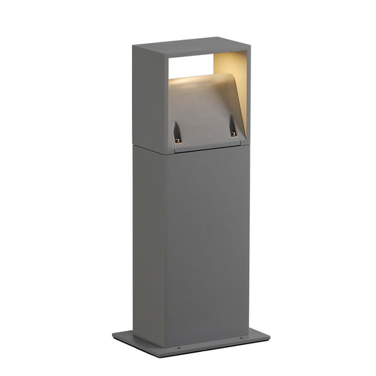 SLV LOGS 40 Stehleuchte, eckig, silbergrau, 6W LED, warmweiss
