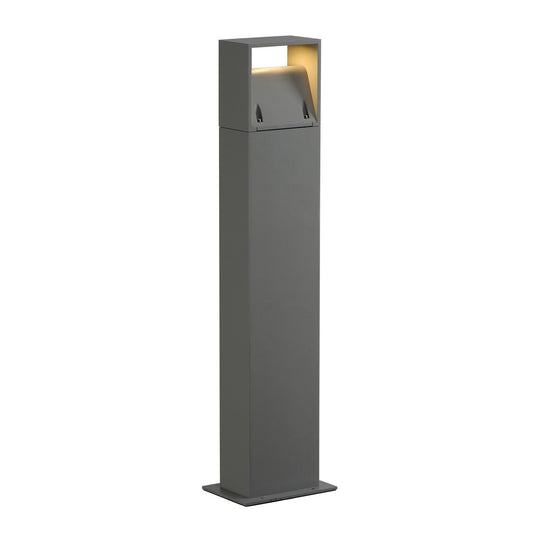 SLV LOGS 70 Stehleuchte, eckig, silbergrau, 6W LED, warmweiss