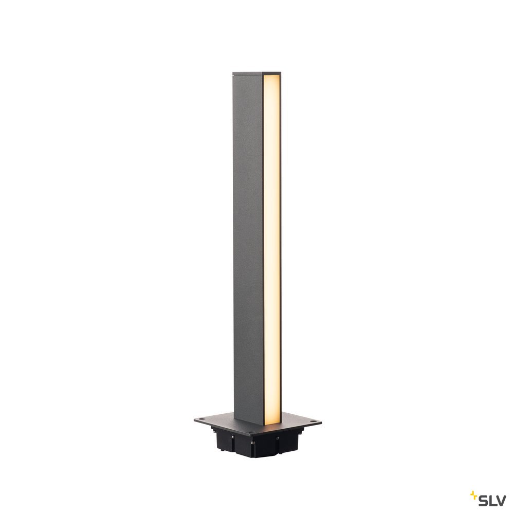 SLV H-POL, Wege- und Standleuchte, einflammig, LED, 3000K, anthrazit, L/B/H 16,5/16,5/66 cm