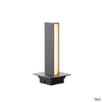 SLV H-POL, Wege- und Standleuchte, zweiflammig, LED, 3000K, anthrazit, L/B/H 16,5/16,5/36 cm